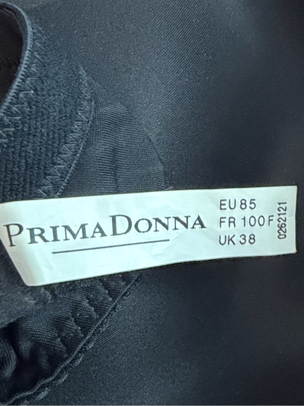 Primadonna Women's Madison Padded Bra Heartshape Black Size 38ddd/F View 6